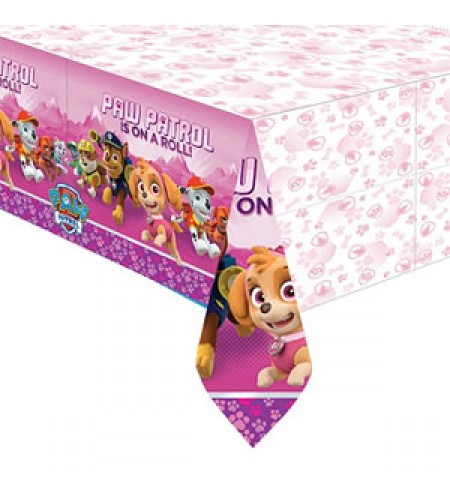 TOALHA MESA PATRULHA PATA ROSA 